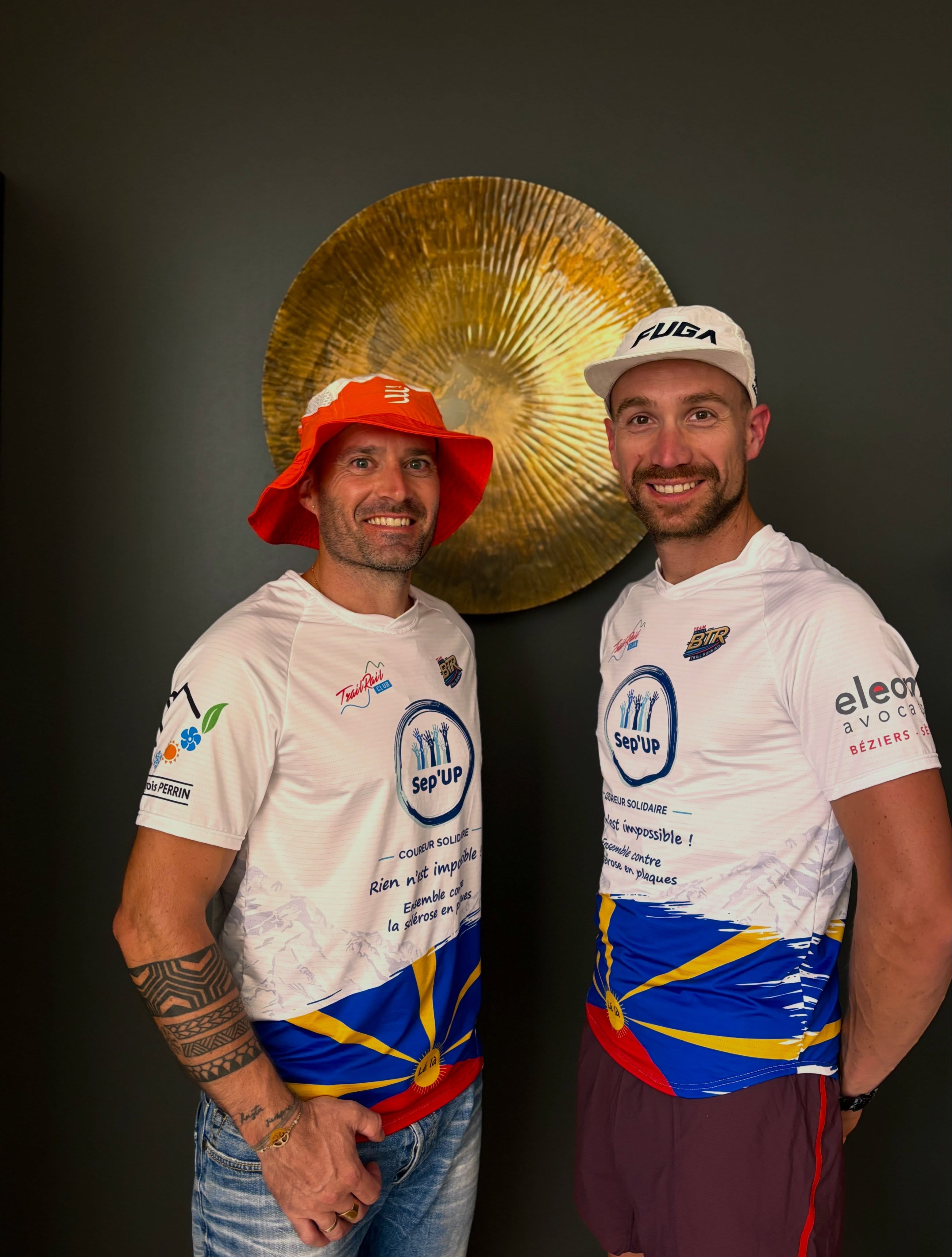 Alexandre et Pierre, coureurs Sep'UP de la Diagonale des Fous 2026